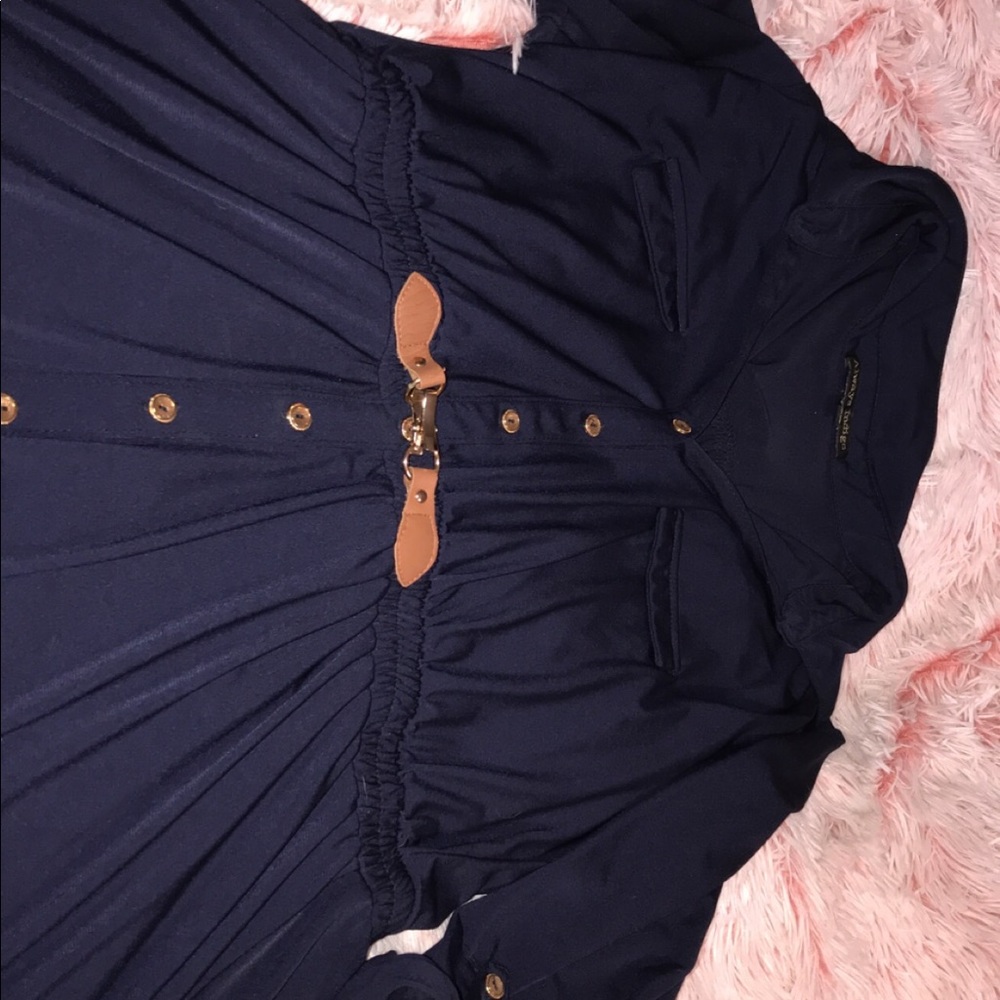 Always Indigo Dress with styling belt